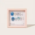 Semicured Gel Nail Strips - Blue Star & Bow Design DIY Salon-Style Manicure 4