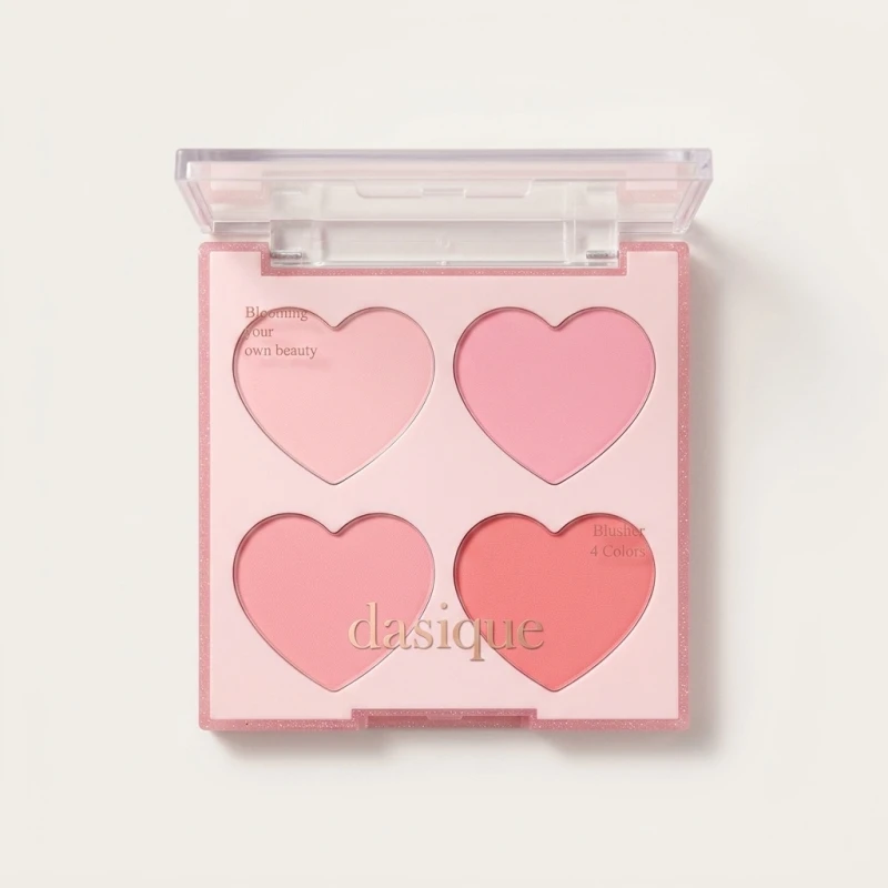 Dasique Blending Mood Cheek 13 Sweet Heart - 4-Color Pink Blush Palette - Main Image