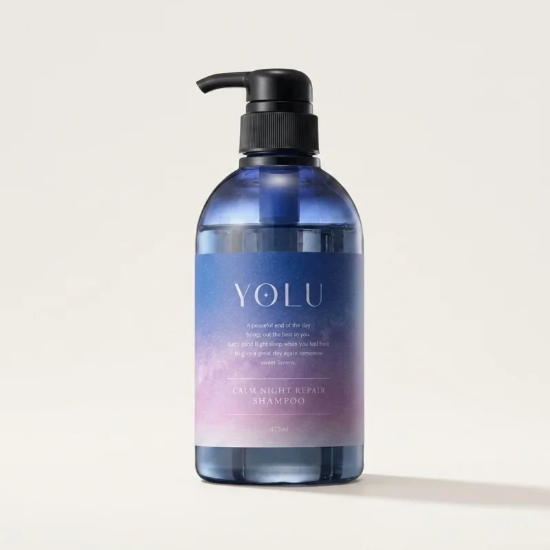 YOLU Calm Night Repair Shampoo 475ml - Overnight Moisture & Friction Control - Main Image