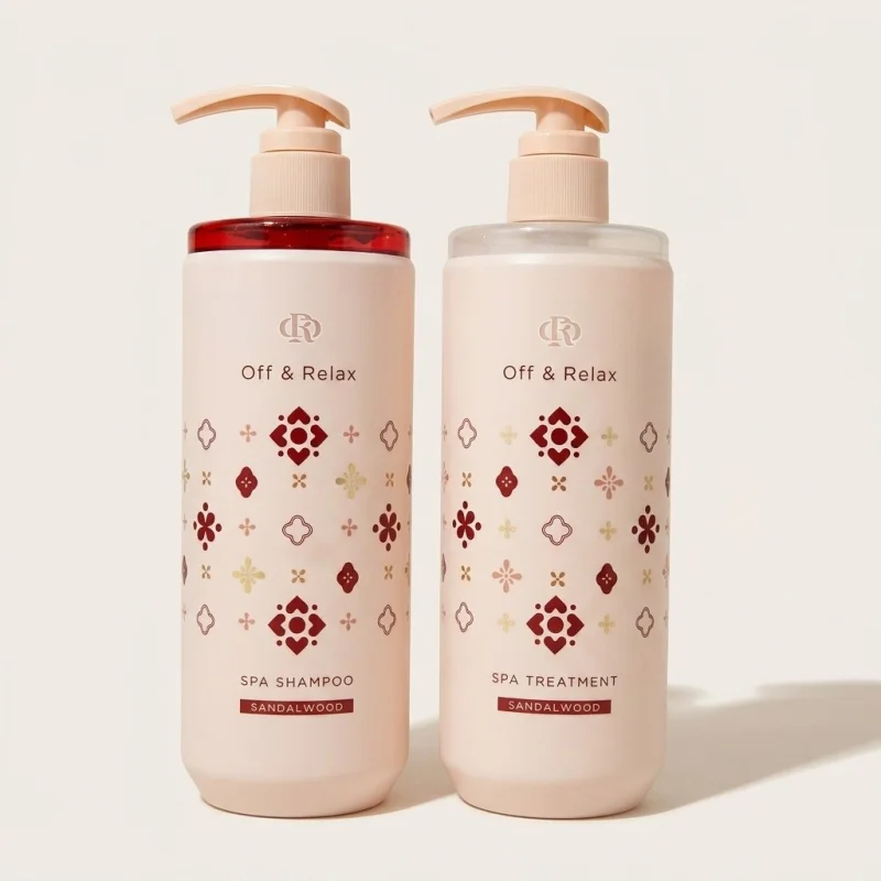 Off & Relax Spa Hair Care Set - Sandalwood & Musk Shampoo and Treatment - Main Image