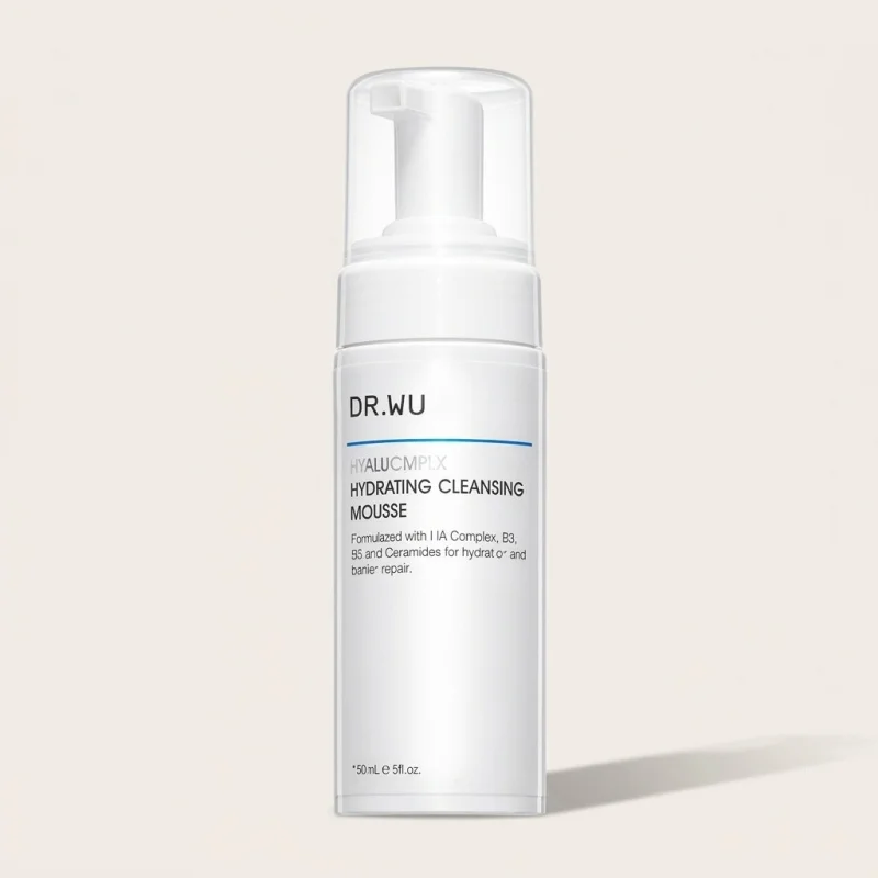DR.WU Hyalucomplex Hydrating Cleansing Mousse 150ml - Gentle Foaming Face Wash - Main Image