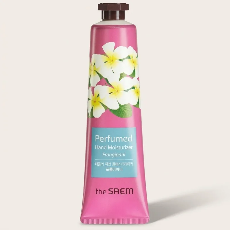THE SAEM Perfumed Hand Moisturizer Frangipani - Floral Scented Hand Cream - Main Image