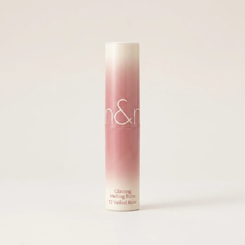 ROMAND Glasting Melting Balm 12 Veiled Rose - High-Shine Moisturizing Lip Tint - Main Image