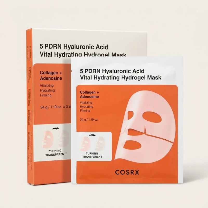 COSRX 5 PDRN Hyaluronic Acid Vital Hydrating Hydrogel Mask - 3 Pack - Main Image
