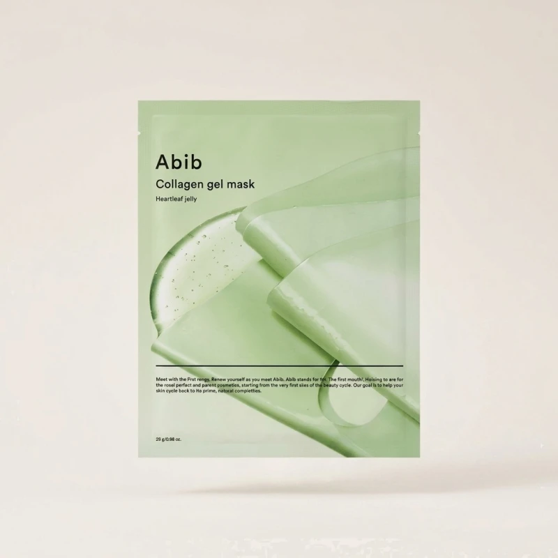 Abib Collagen Gel Mask Heartleaf Jelly, Soothing and Hydrating, 4 Sheets - Main Image