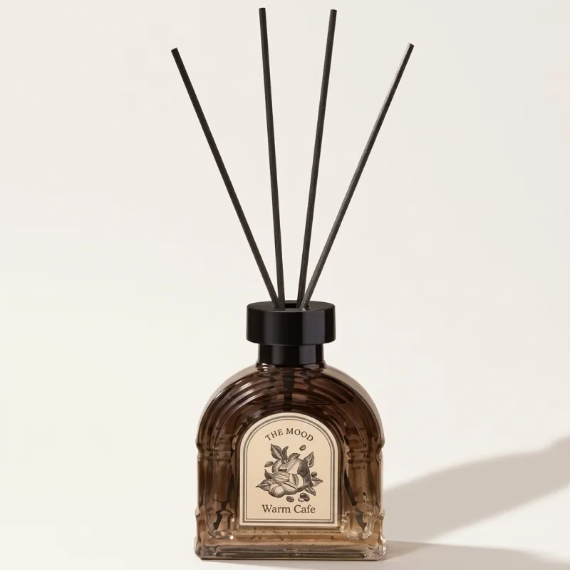 THE MOOD Fragrance Diffuser - Warm Cafe Scented Reed Diffuser for Home - Main Image