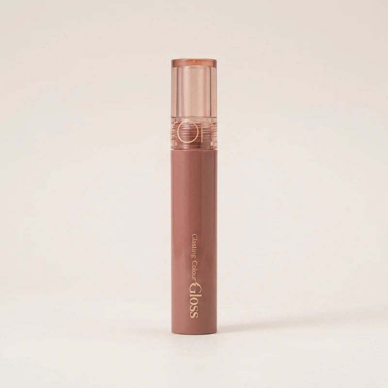 ROMAND Glasting Colour Gloss 02 Nutty Vague - High-Shine Nude Lip Tint 4g - Main Image