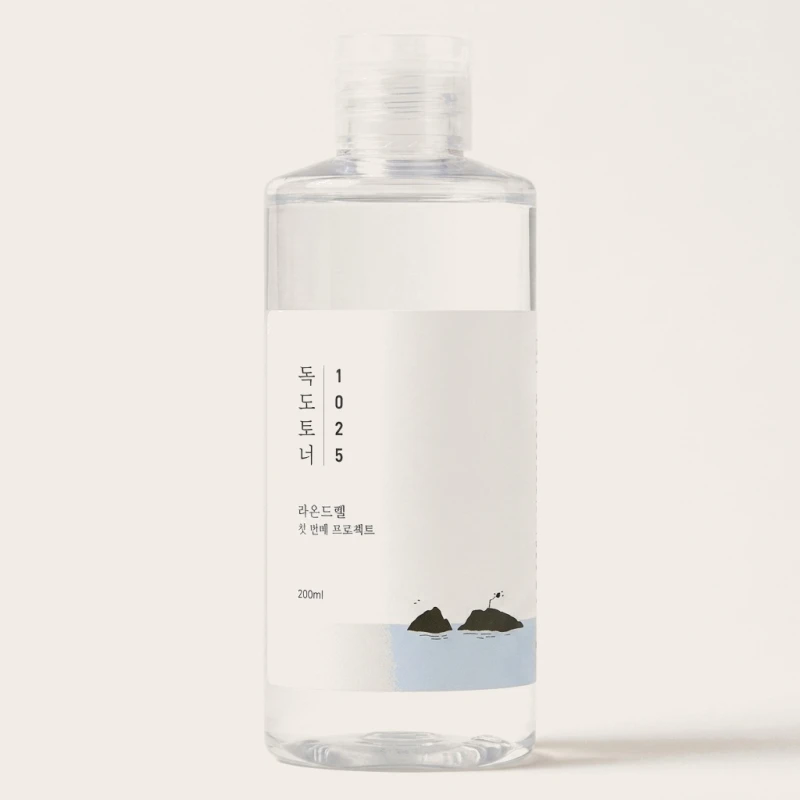 ROUND LAB 1025 Dokdo Toner 200ml - Gentle Daily Exfoliating Skin Care - Main Image