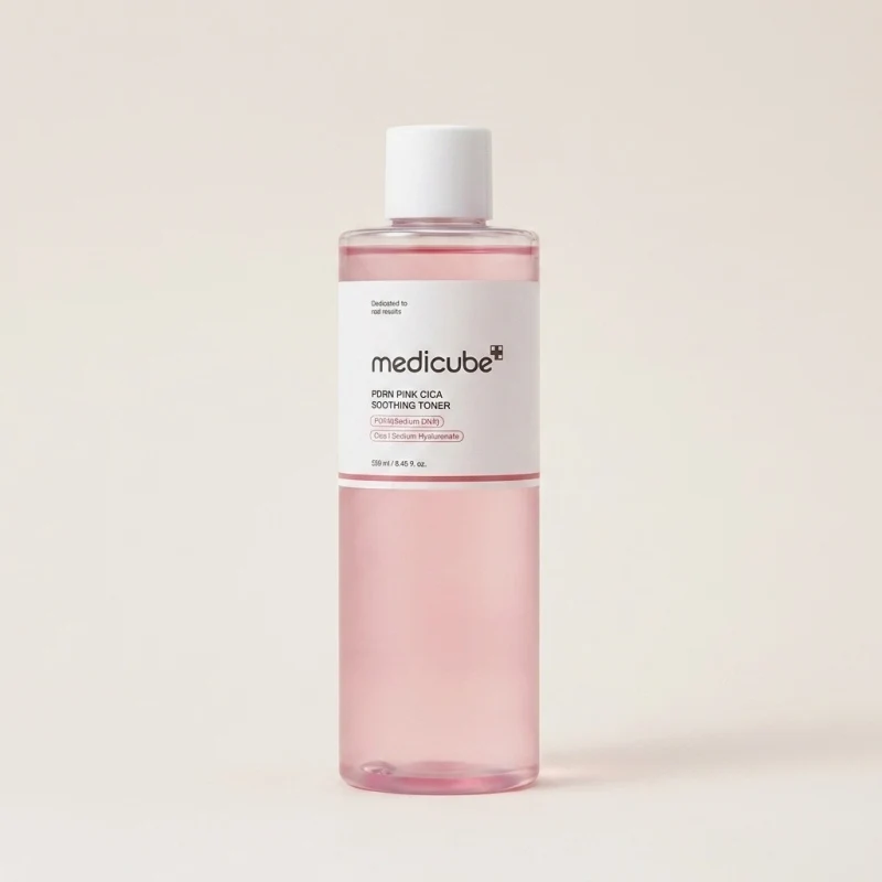 MEDICUBE PDRN Pink Cica Soothing Toner 250ml - Calming & Barrier Repair - Main Image