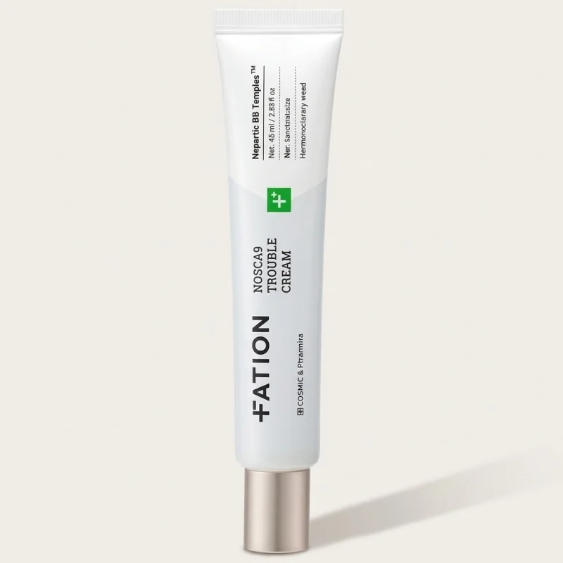 FATION Nosca9 Trouble Cream 45ml - Intensive Soothing for Sensitive Skin - Main Image