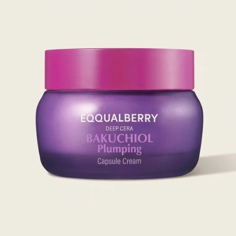 EQQUALBERRY Bakuchiol Plumping Capsule Cream - Firming Facial Moisturizer 50ml - Main Image