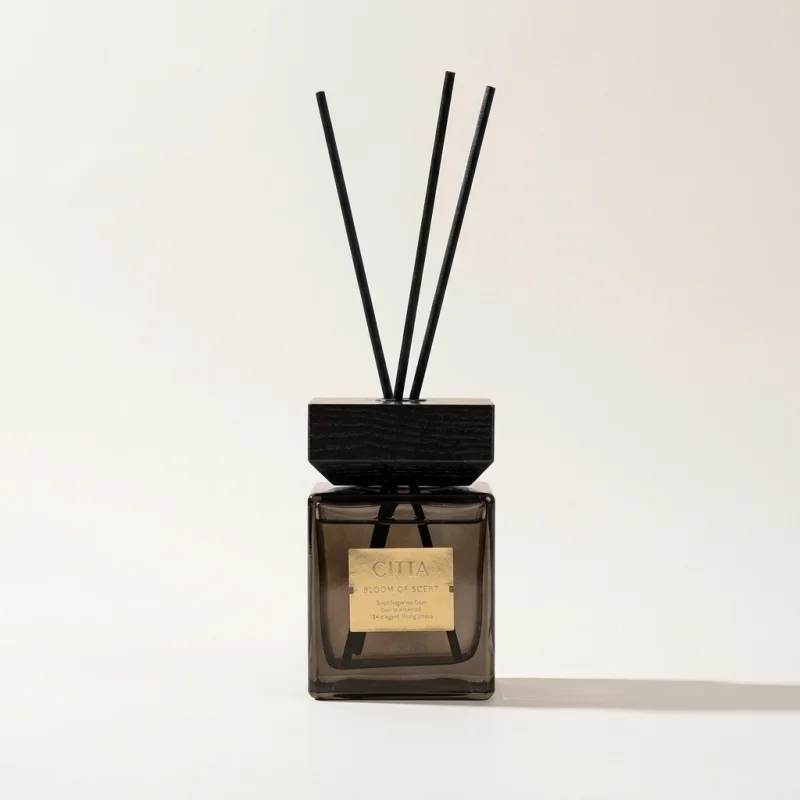CITTA Zen Tea Reed Diffuser 500ml - Square Bottle with Wood Lid - Main Image