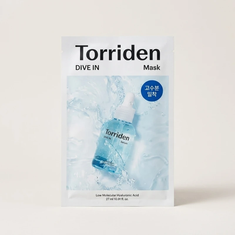 Torriden Dive In Low Molecular Hyaluronic Acid Mask, Hydrating Facial Sheet (10pk) - Main Image