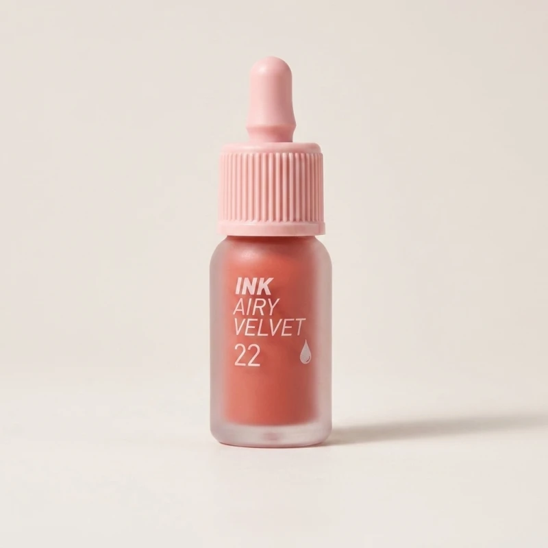 Peripera Ink Airy Velvet Lip Tint 022 Center Peach - Soft Matte Finish - Main Image