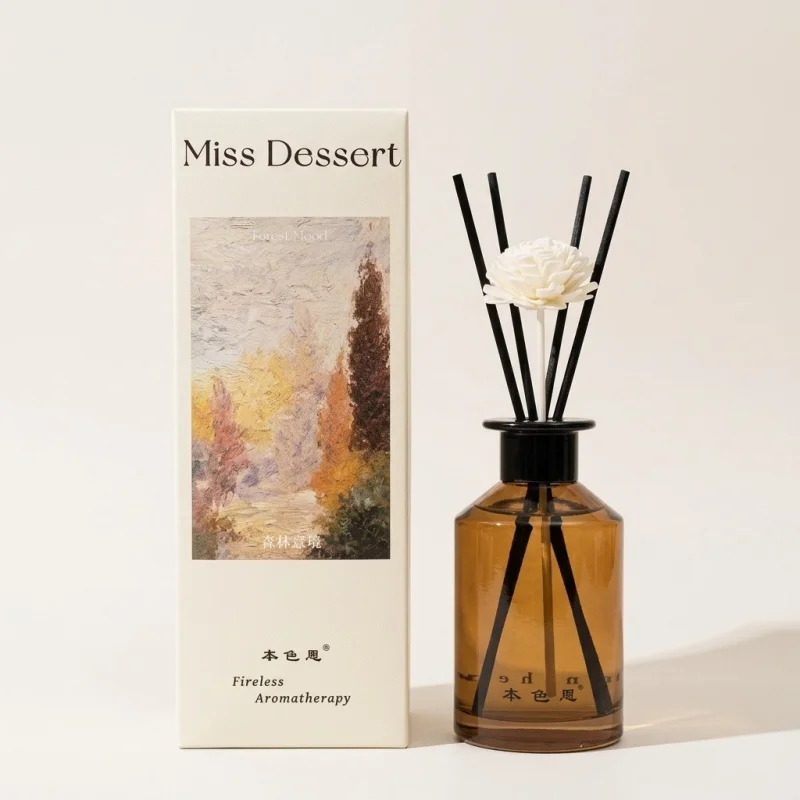 LELA LADYBRO Forest Reed Diffuser - Fireless Fragrance with Fiber Reeds - Main Image