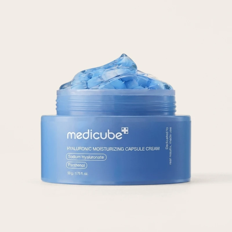 MEDICUBE Hyaluronic Moisturizing Capsule Cream 50g - Intense Hydration Glow - Main Image