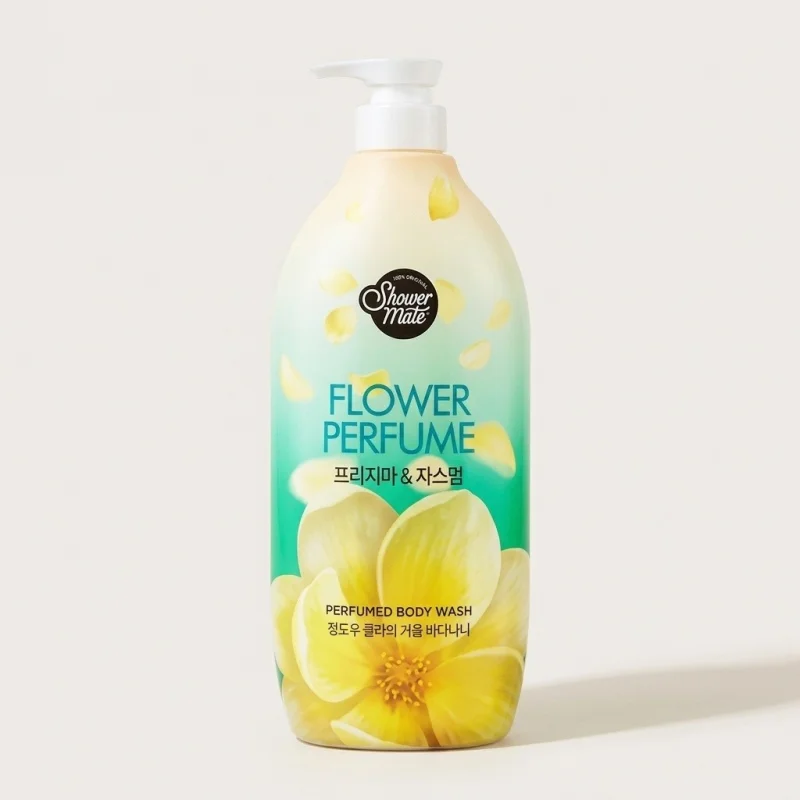 SHOWER MATE Yellow Flower Perfumed Body Wash 1.2kg - Freesia & Jasmine - Main Image