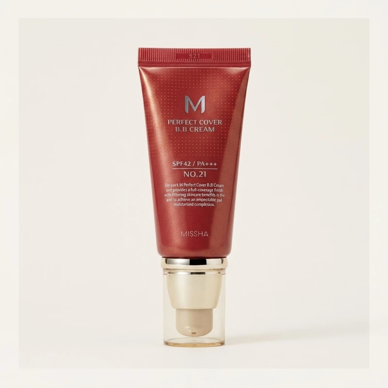 MISSHA M Perfect Cover BB Cream No. 21 Light Beige SPF 42 PA+++ 50g - Main Image