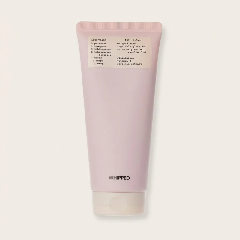 WHIPPED Strawberry Vanilla Face Mask Cleanser 130g - Dual Action Skincare - Main Image