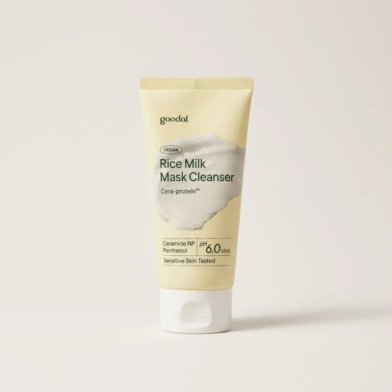 Goodal Vegan Rice Milk Mask Cleanser 150ml - Gentle Low pH Hydrating Wash - Main Image