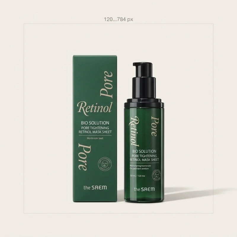 THE SAEM Bio Solution Pore Tightening Retinol Mask Sheet - Main Image