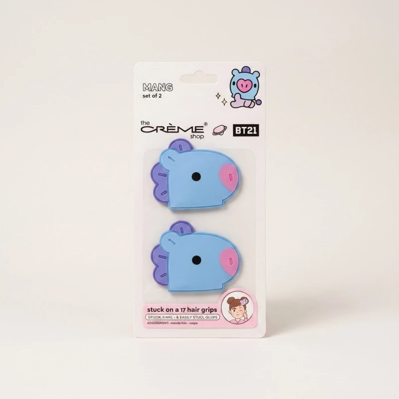 The Crème Shop x BT21 Stuck On U Hair Grips - Mang (2 Count) - Main Image