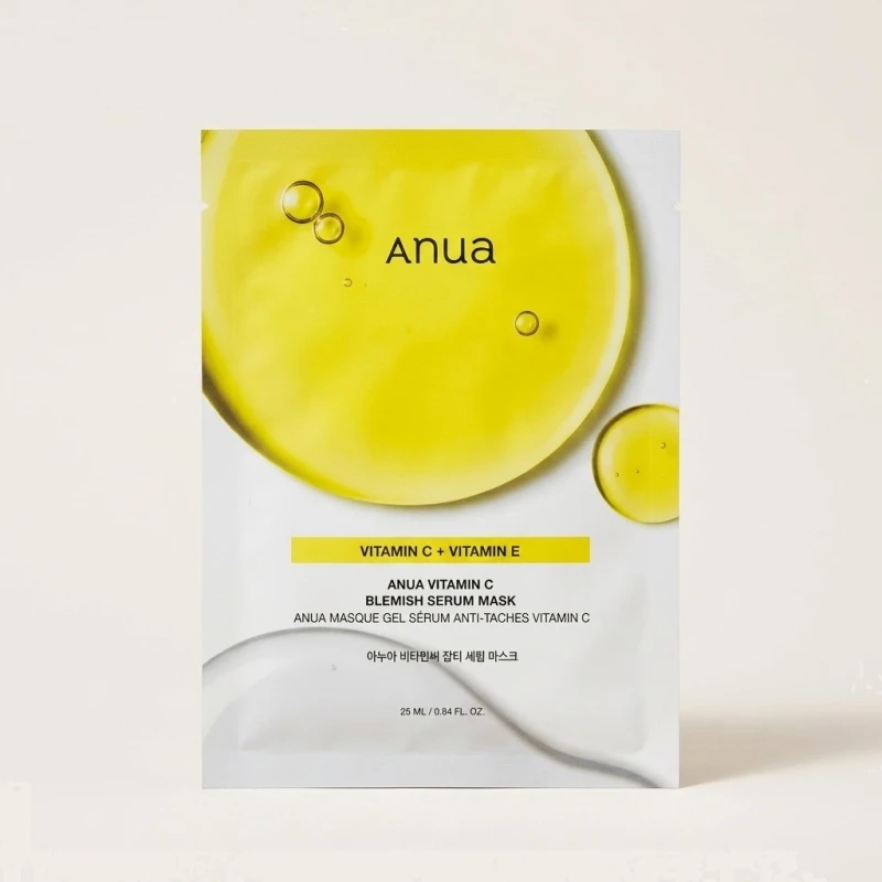 ANUA Green Lemon Vita C Blemish Serum Mask - Brightening Care (10 Sheets) - Main Image
