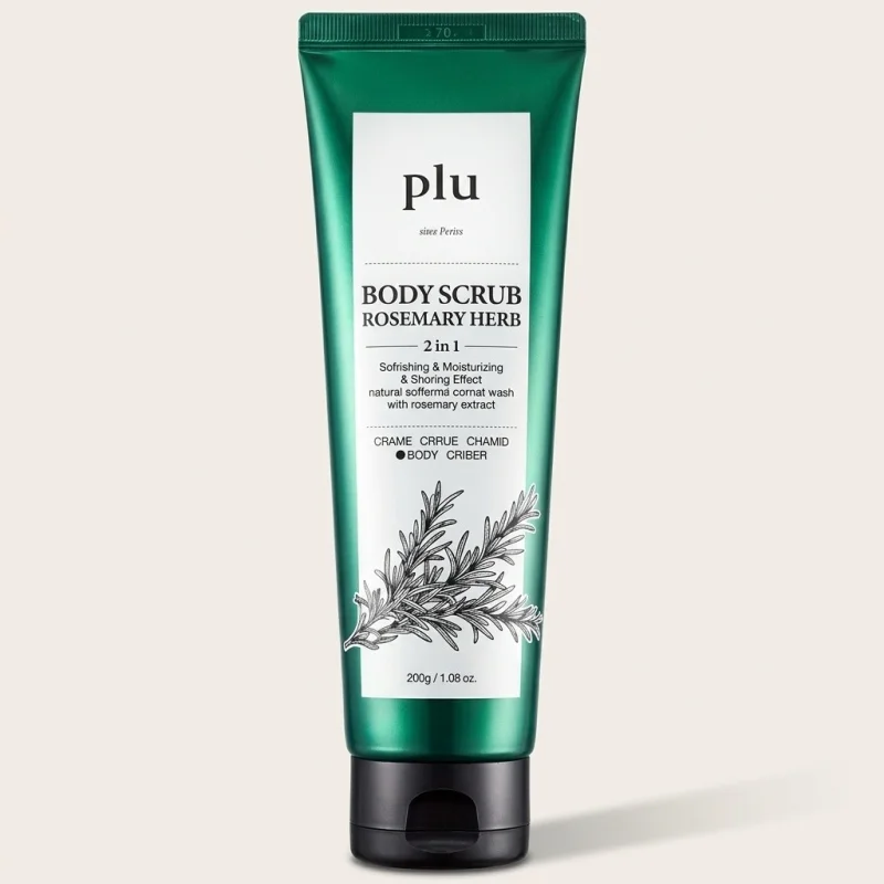 Plu 3-in-1 Body Scrub Rosemary Herb with California Walnut Shell, 200g - Main Image