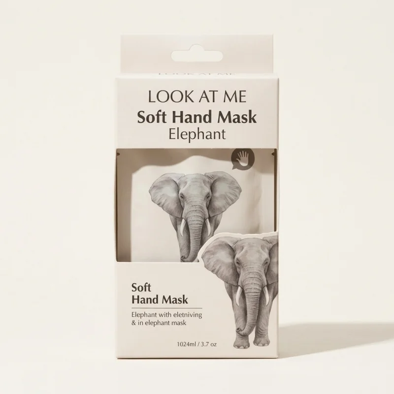 LOOK AT ME Soft Hand Mask Elephant - Nourishing Treatment for Dry Skin - Main Image