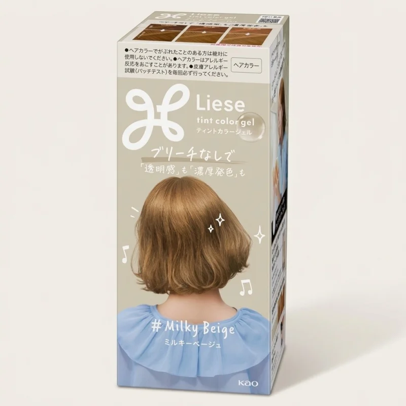 KAO Liese Tint Color Gel Milky Beige - Translucent Hair Color without Bleach - Main Image