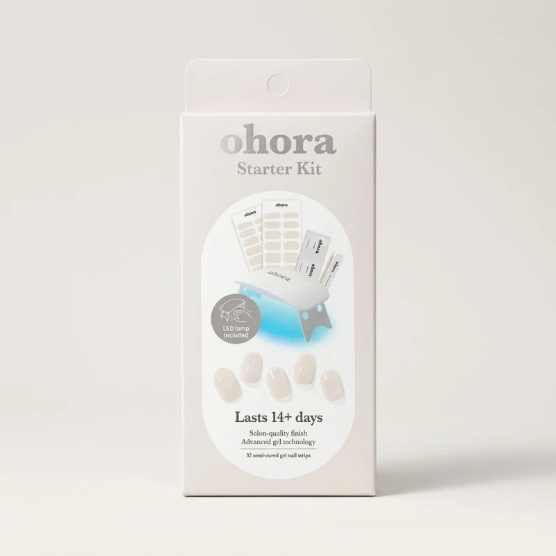 OHORA Semicured Gel Nail Starter Kit with LED Lamp - Professional DIY Manicure - Main Image