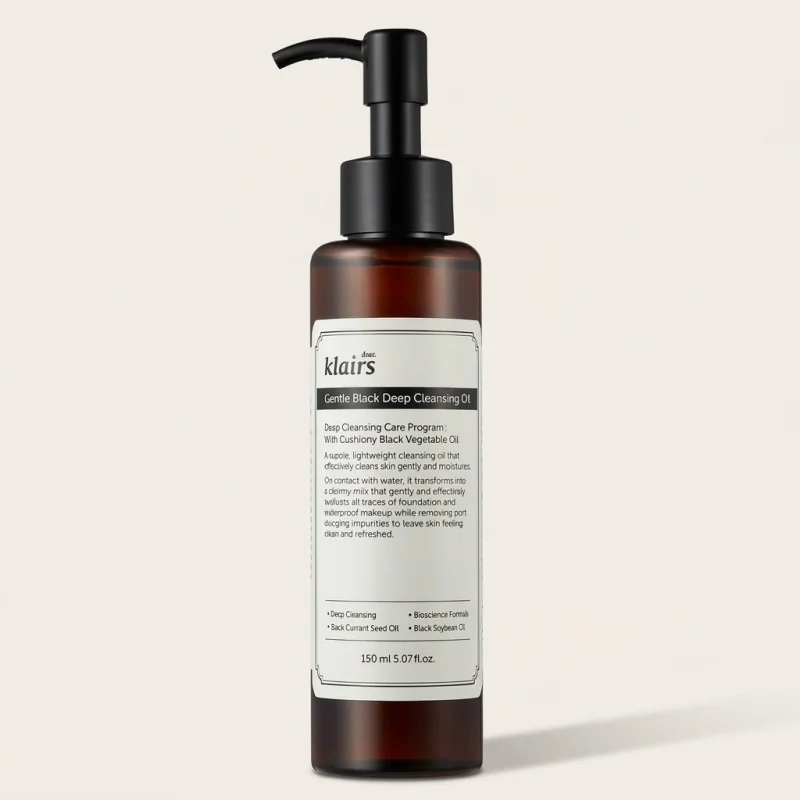 Dear, Klairs Gentle Black Deep Cleansing Oil, 150ml Mild Makeup Remover - Main Image