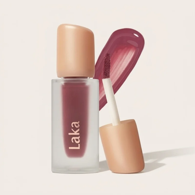 Laka Fruity Glam Tint 102 Dewy - High-Shine Hydrating Vegan Lip Stain - Main Image