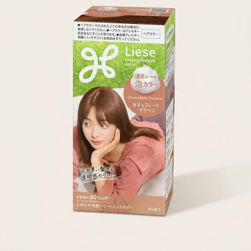 Kao Liese Creamy Bubble Hair Color in Chocolate Brown - DIY Foam Dye - Main Image