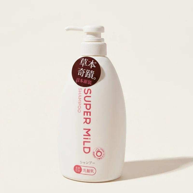 Shiseido Super Mild Shampoo Pink 600ml - Gentle Daily Moisturizing Formula - Main Image