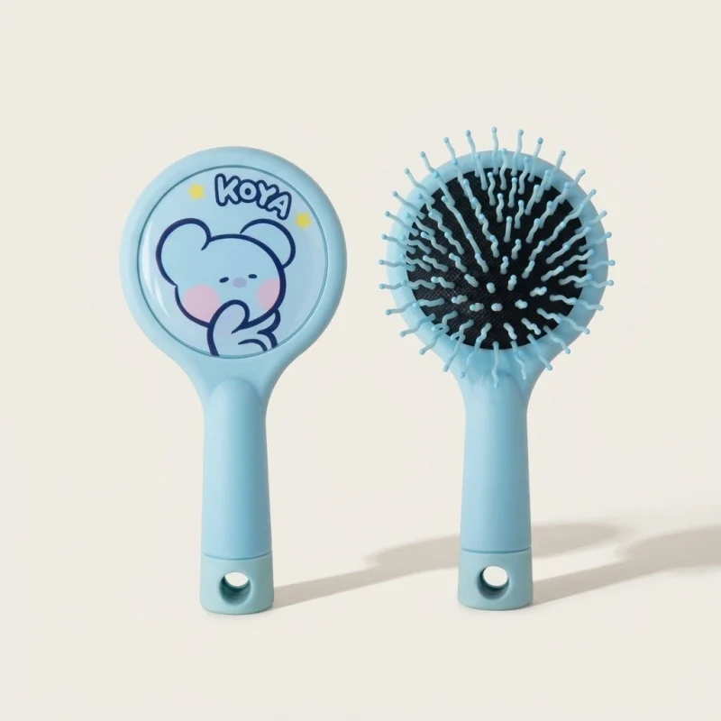 BT21 Minini Koya Hair Brush - Compact Air Cushion Detangler for Smooth Hair - Main Image