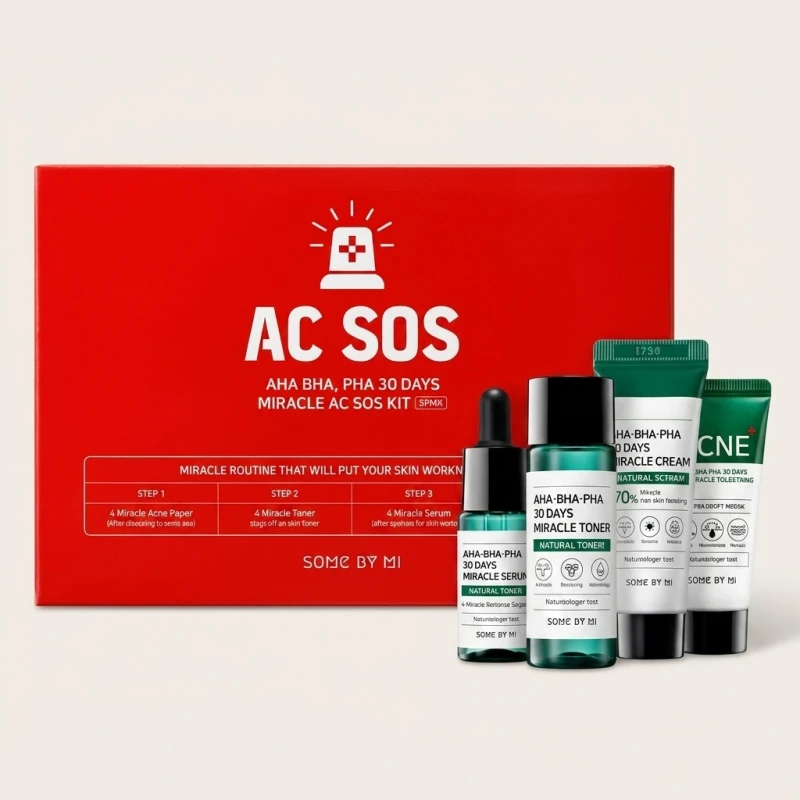SOME BY MI AHA BHA PHA 30 Days Miracle AC SOS Kit for Troubled Skin - Main Image