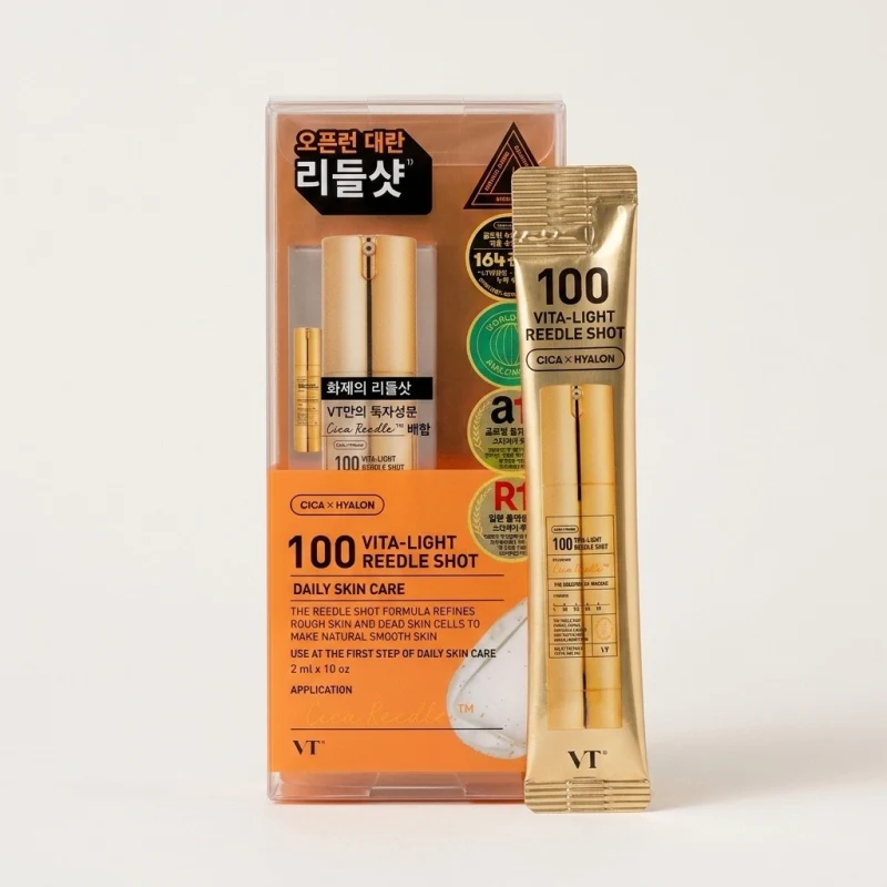 VT 100 Vita-Light Reedle Shot Essence - Brightening Daily Booster (10 Pack) - Main Image