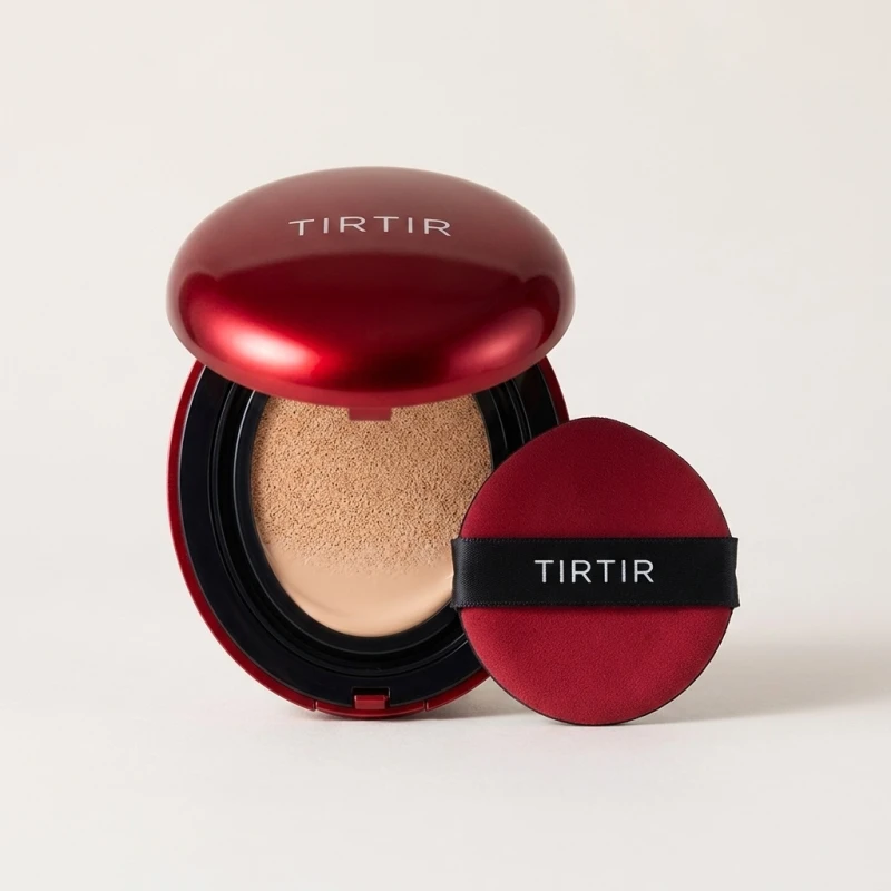 TIRTIR Mask Fit Red Cushion Foundation, 27C Cool Beige, Long-Wear Glow Finish - Main Image