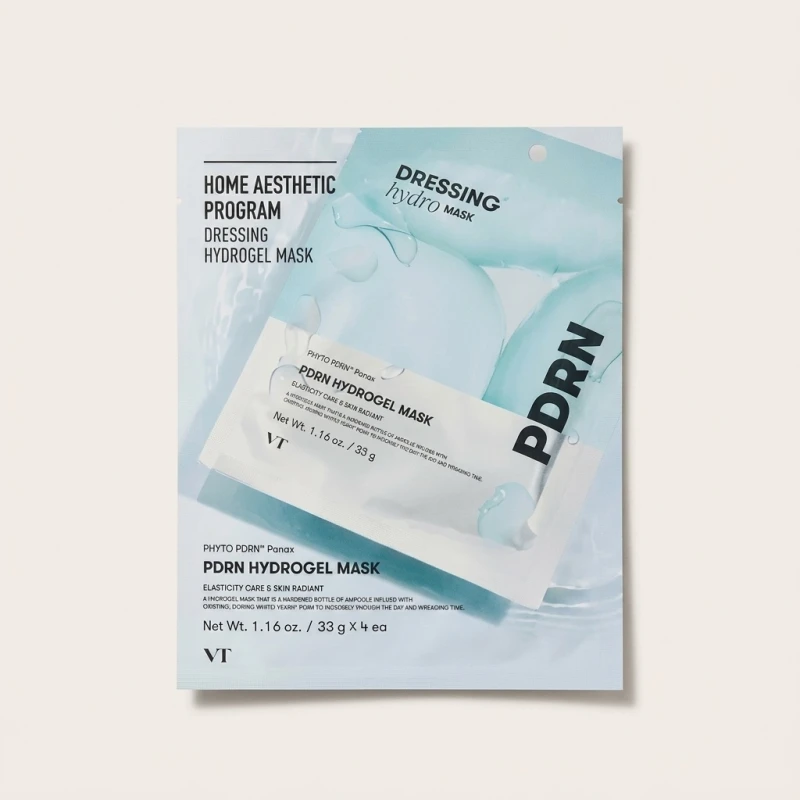 VT Cosmetics PDRN Hydrogel Mask - Radiance & Vitality Sheet Mask (4 Pack) - Main Image