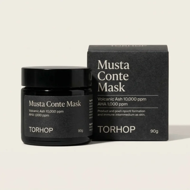 TORHOP Musta Conte Mask 90g - Warming Pore Care and Exfoliating Wash-Off Mask - Main Image