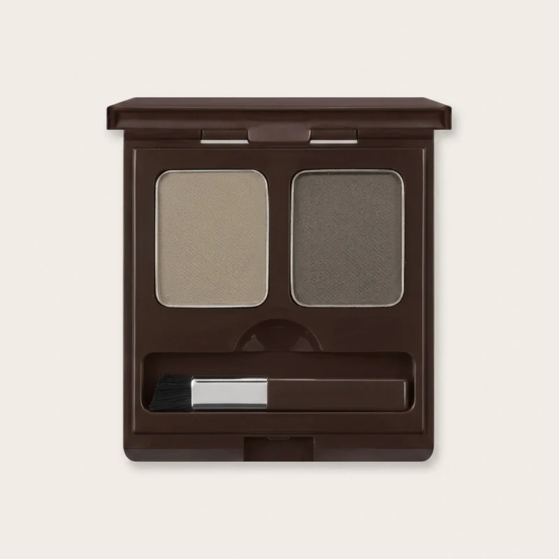 SKINFOOD Choco Eyebrow Powder Cake 01 Gray Khaki Black - Dual Shade Palette - Main Image