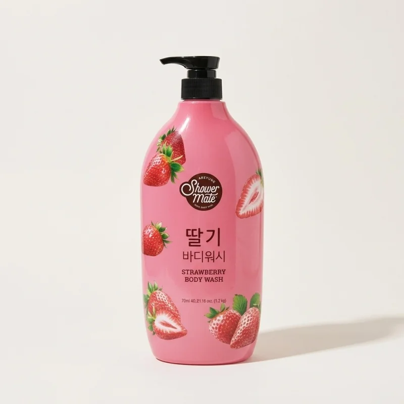 SHOWER MATE Strawberry Moisturizing Body Wash - Family Size 1.2kg - Main Image