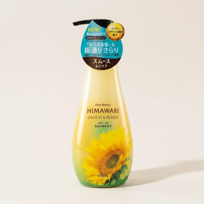 Kracie Himawari Dear Beaute Smooth & Repair Oil in Shampoo, 500ml - Main Image