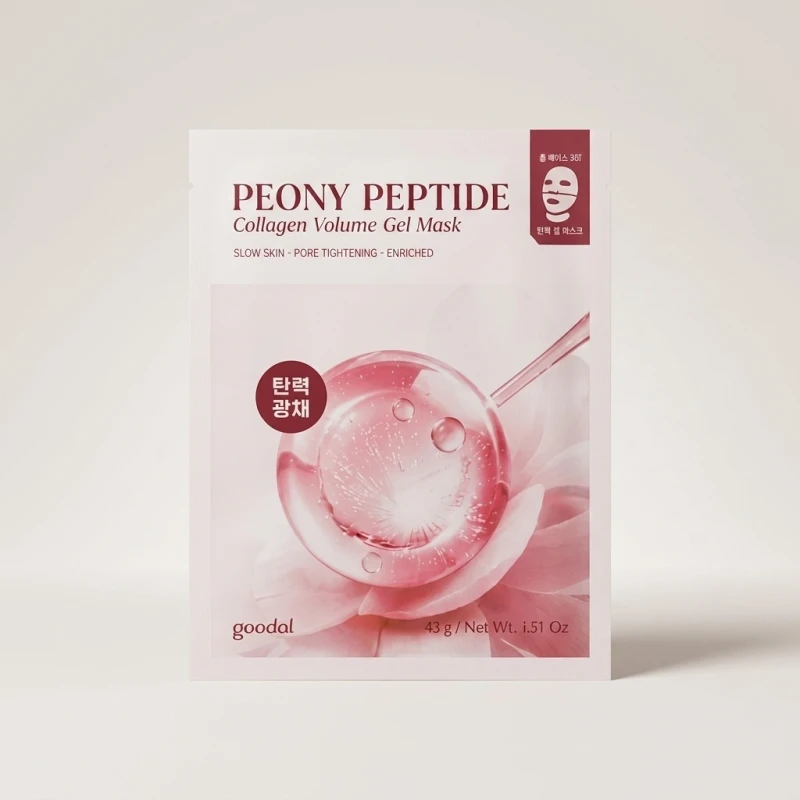 Goodal Peony Peptide Collagen Gel Mask - Firming & Radiance (5 Sheets) - Main Image