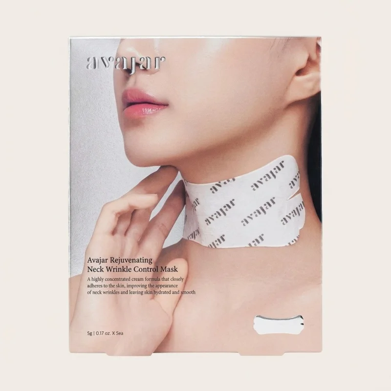 AVAJAR Rejuvenating Neck Wrinkle Control Mask - Firming & Hydrating Patch, 5ct - Main Image