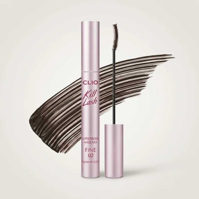 CLIO Kill Lash Superproof Mascara Fine 02 Mousse Brown - Slim Brush - Main Image