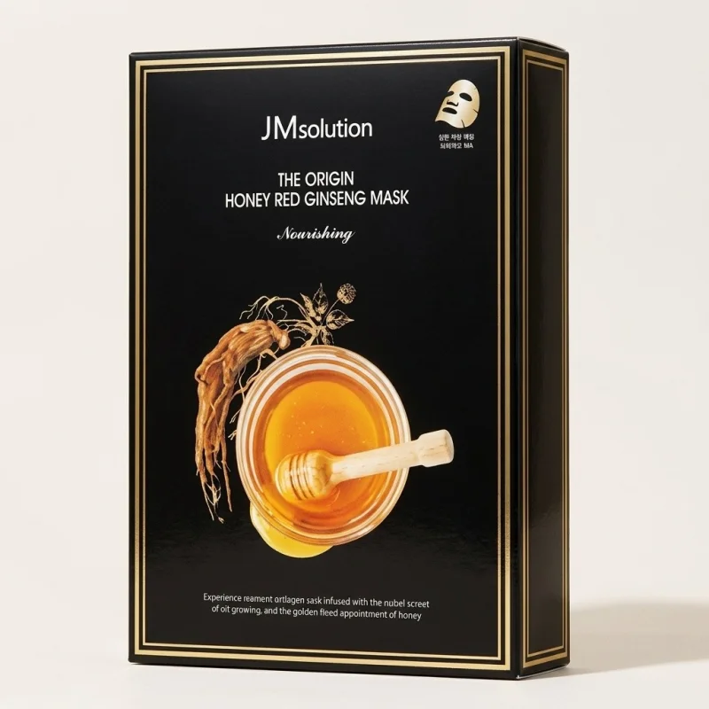 JMsolution The Origin Honey Red Ginseng Mask, Nourishing & Revitalizing (10 Sheets) - Main Image
