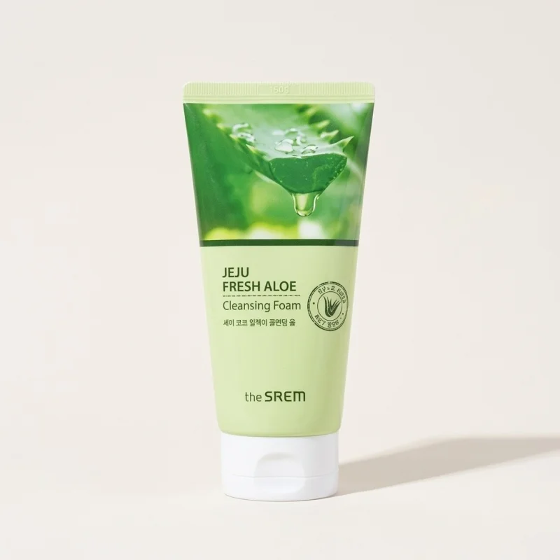 the SAEM Jeju Fresh Aloe Cleansing Foam 150g - Hydrating Facial Cleanser - Main Image