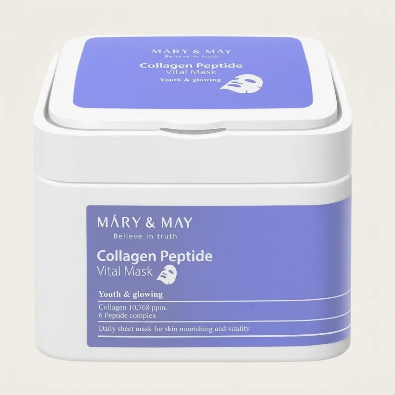 MARY N MAY Collagen Peptide Vital Mask - Firming Daily Sheet Mask (30 Sheets) - Main Image